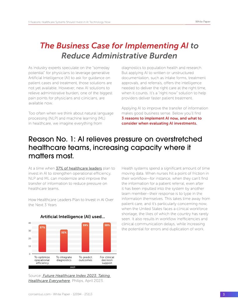 3 Reasons Healthcare Systems Should Invest in AI Technology Now