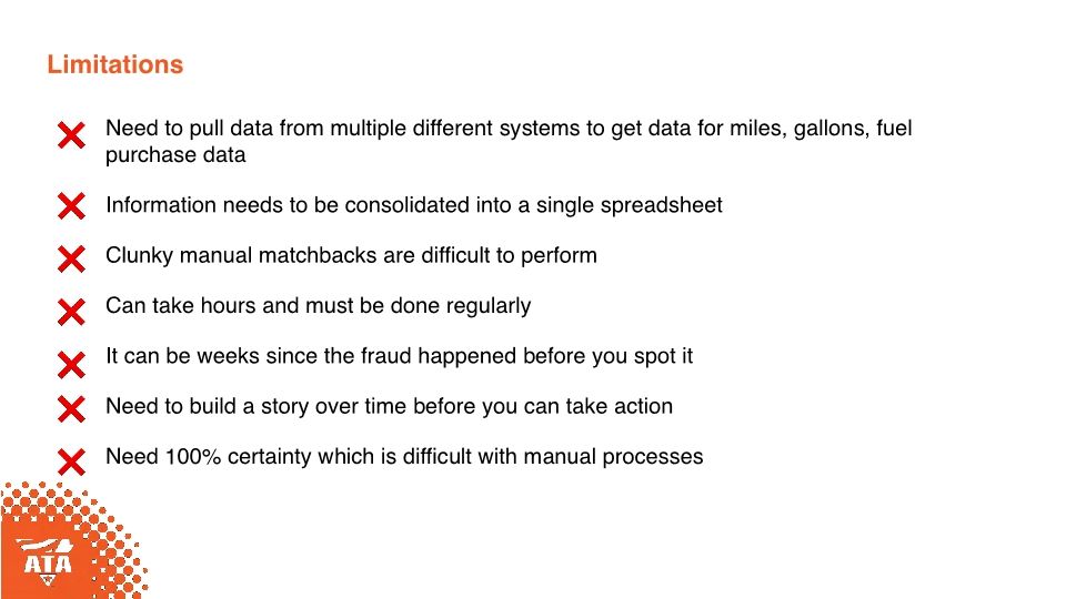 ATA MCE Educational Session - Fuel Fraud: Is Your Fleet Leaking Profits?