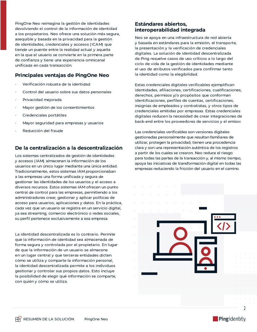 PingOne Neo: Verificaci&oacute;n y acreditaci&oacute;n para la identidad descentralizada