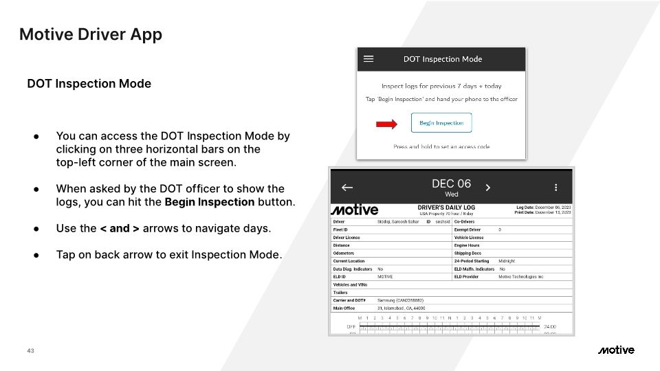 Motive Driver App - Cx Onboarding