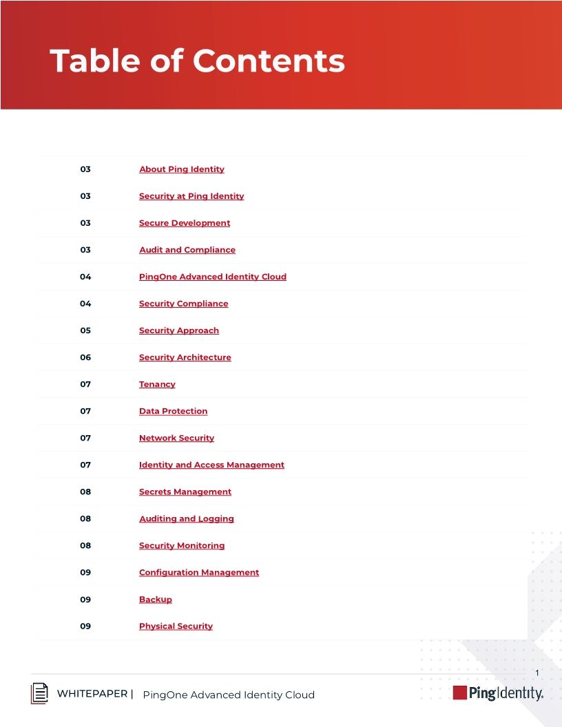 PingOne Advanced Identity Cloud: Security and Compliance