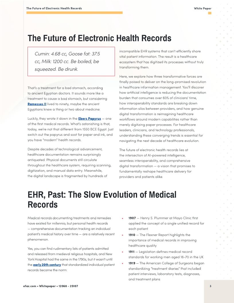 The Future of Electronic Health Records