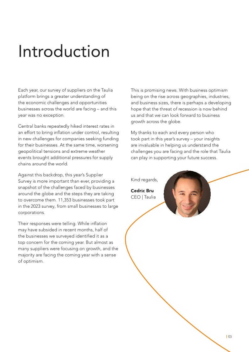 Supplier Survey 2023/24