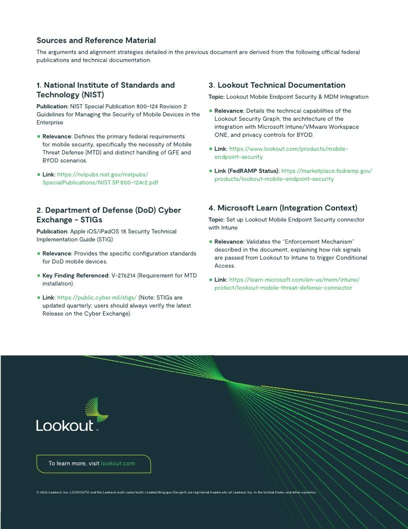 DoW STIGs and NIST Recommendations for Mobile Platforms