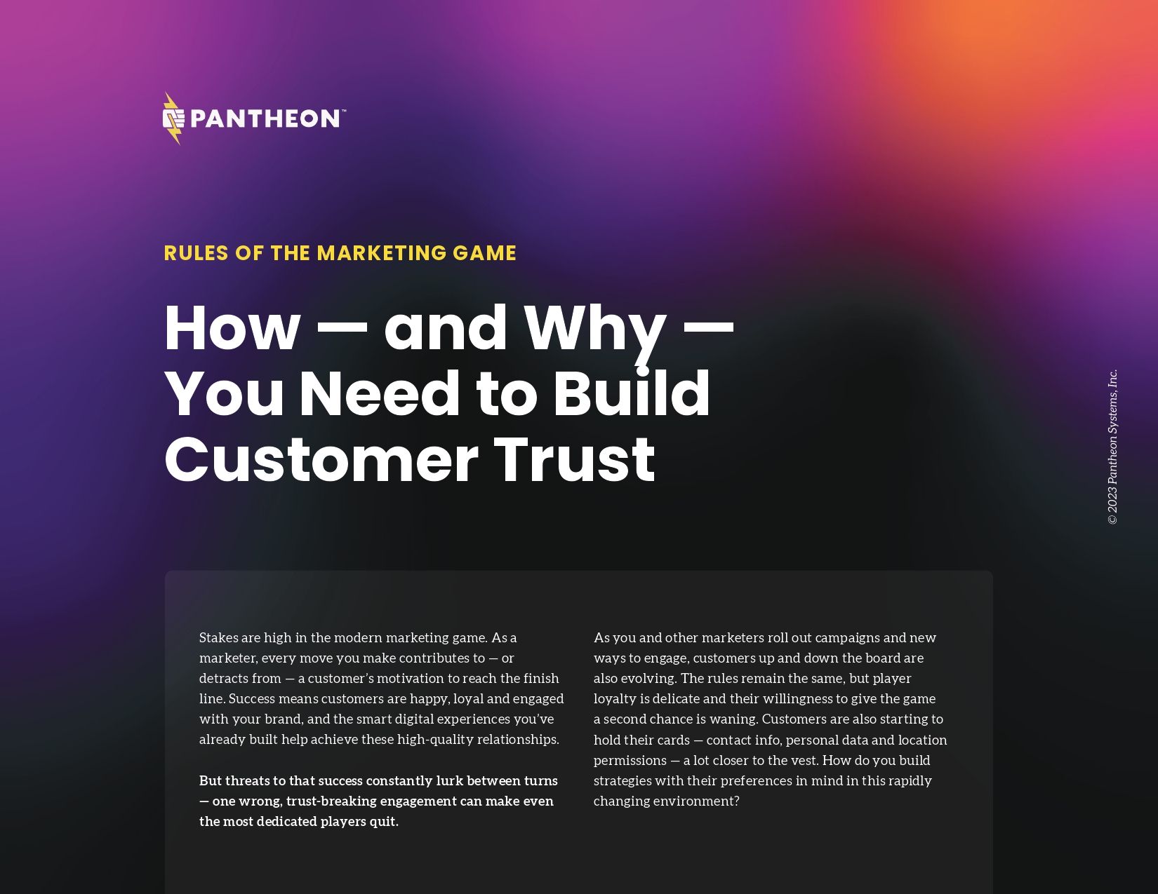 Rules of the Marketing Game