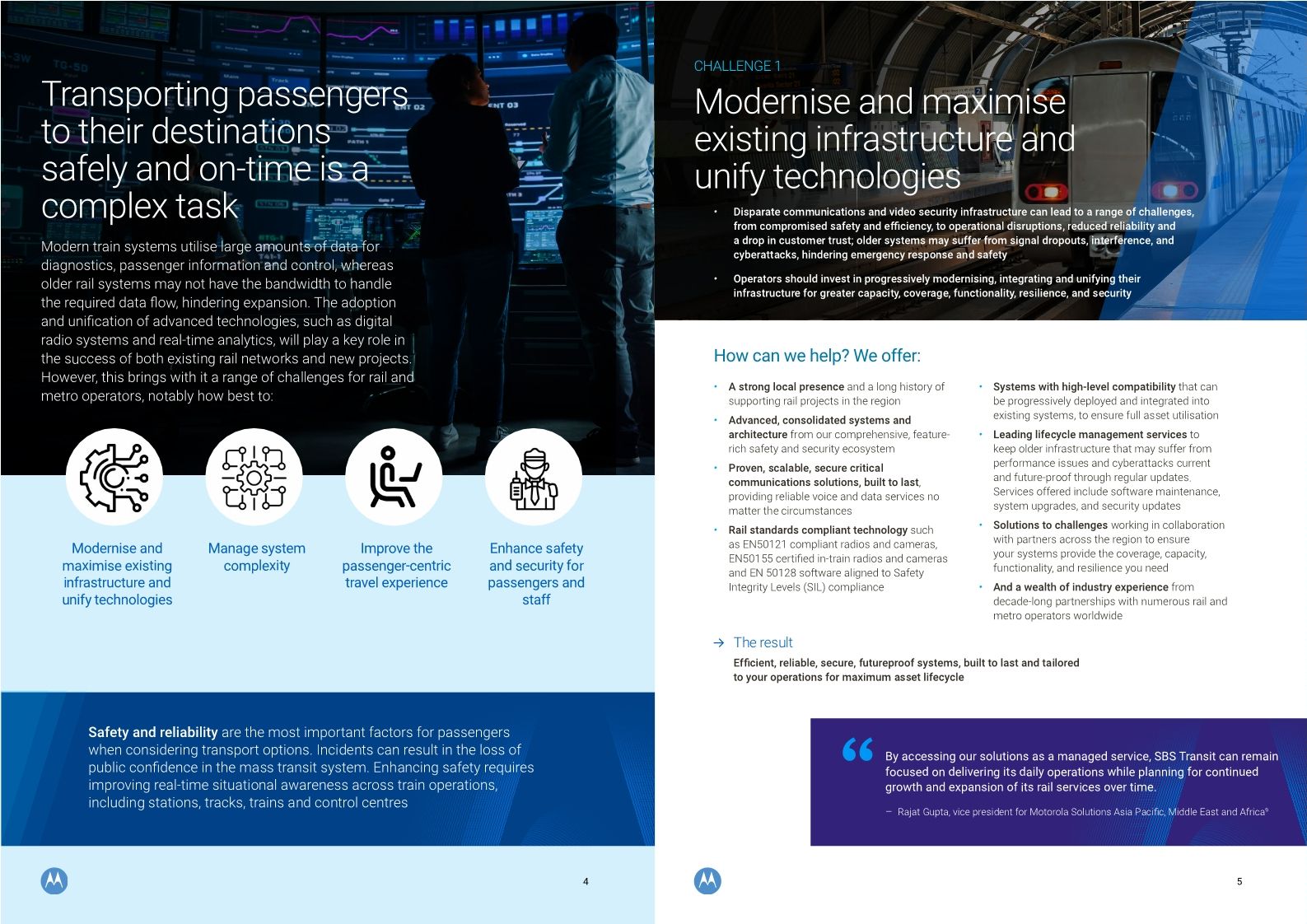 Whitepaper (Asia): Safer, reliable metro and rail transportation