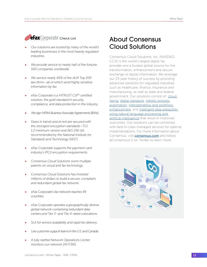 eFax Corporate Sets the Standard for Reliable Cloud Fax Service