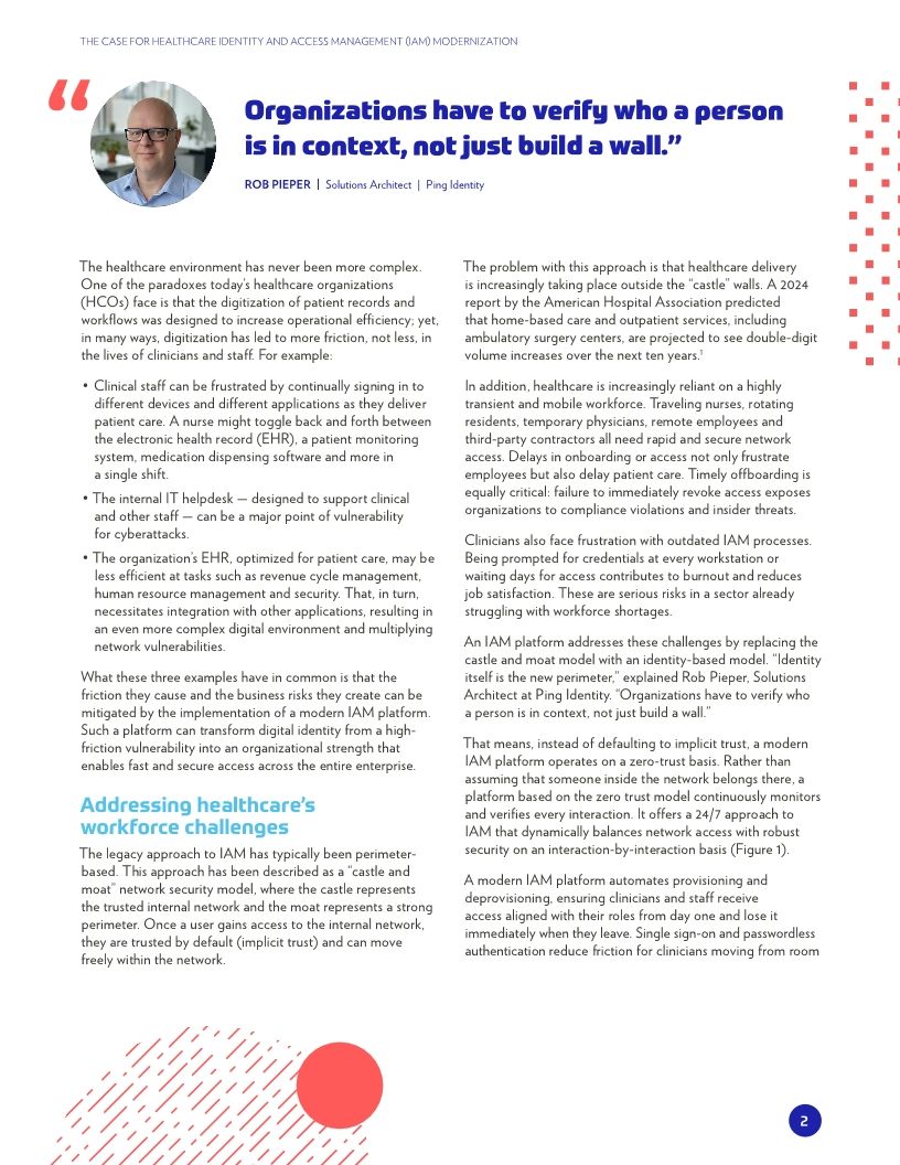 The Case for Healthcare Identity and Access Management Modernization