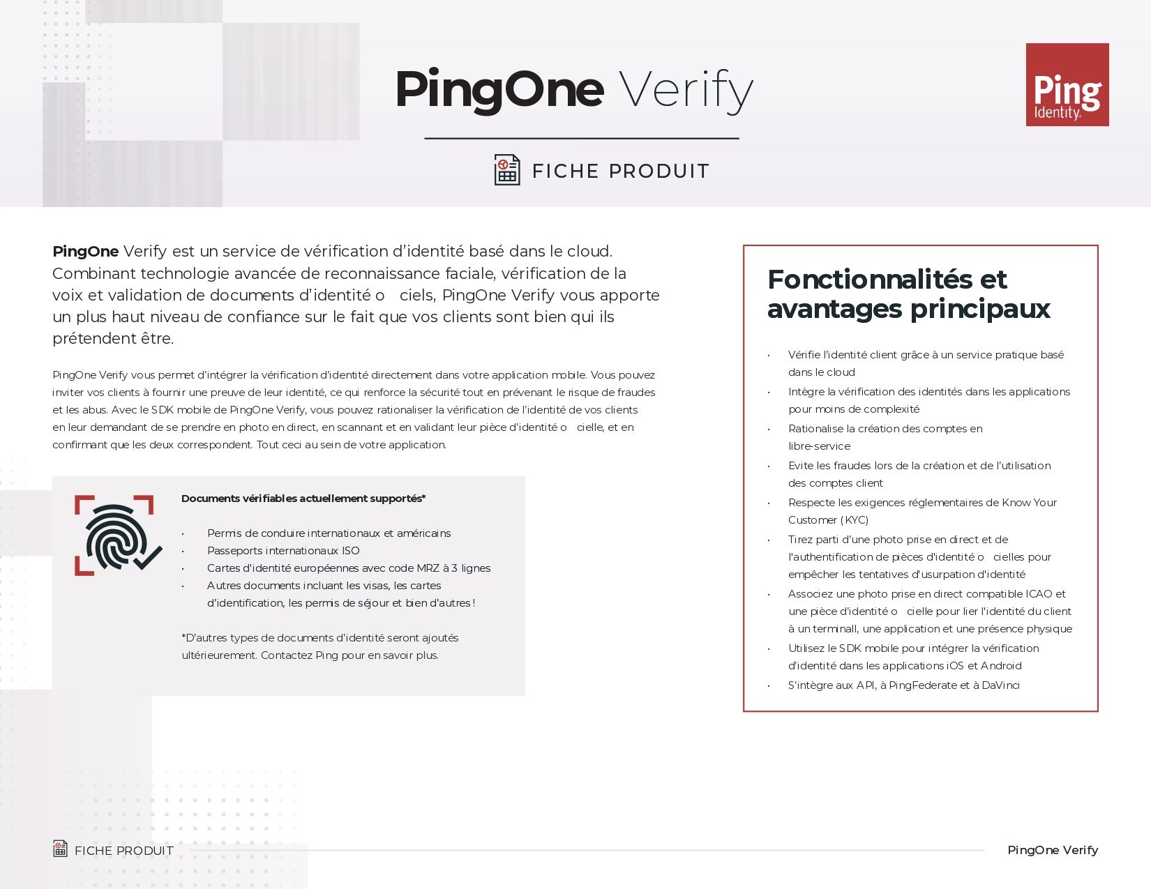 PingOne Verify