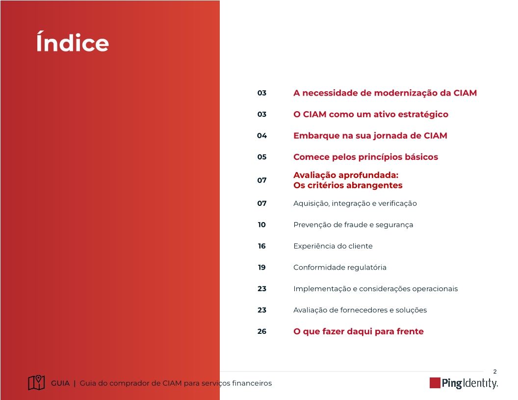 Guia do comprador de CIAM para serviços financeiros
