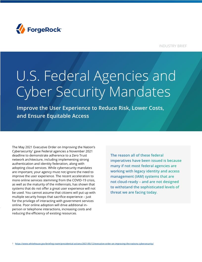 U.S. Federal Agencies and Cyber Security Mandates