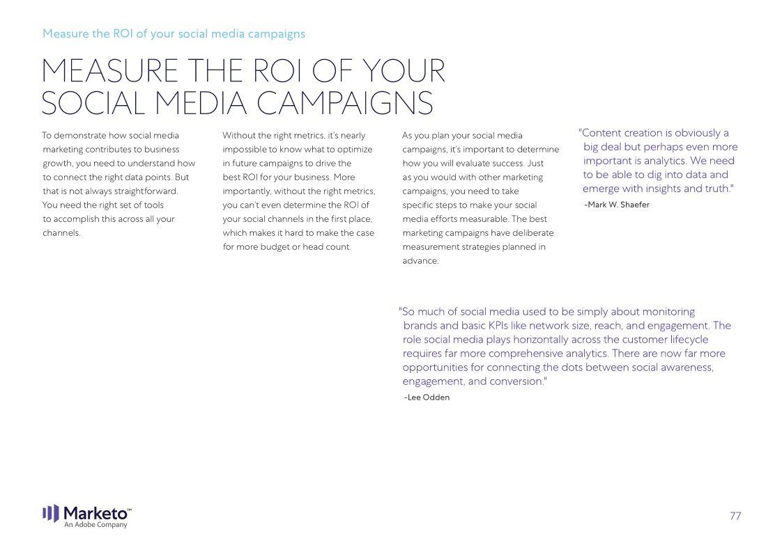 The Definitive Guide to Social Media Marketing Marketo