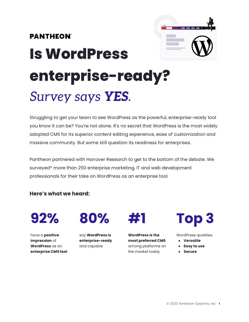 New Research: Is WordPress enterprise-ready?
