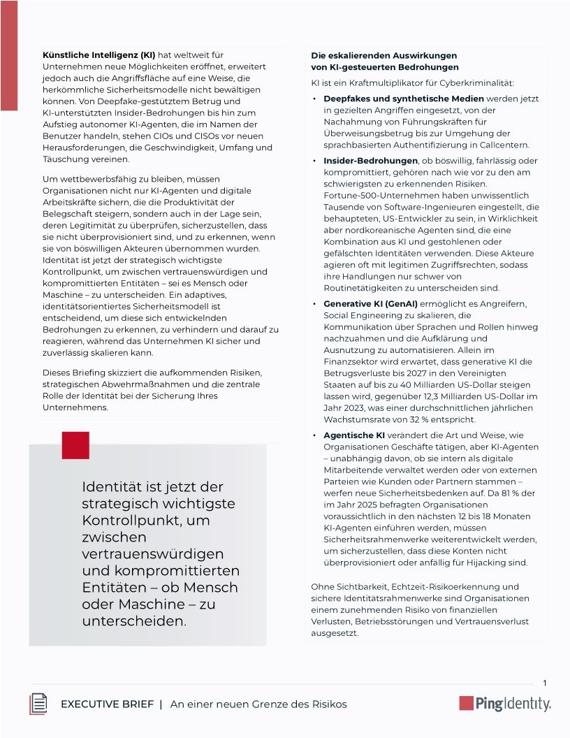 An einer neuen Grenze des Risikos