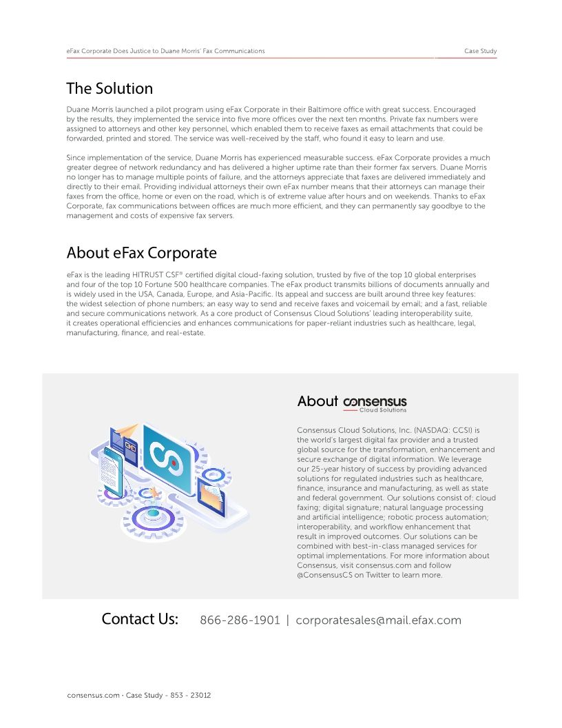 Case Study: eFax Corporate Does Justice to Duane Morris’ Fax Communications