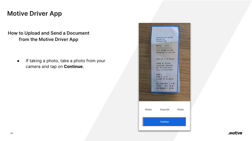 Motive Driver App - Cx Onboarding