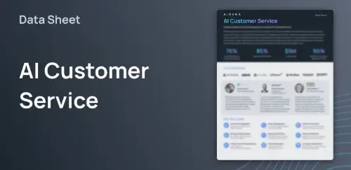 AI Customer Service for Auto Requests | Aisera Data Sheet