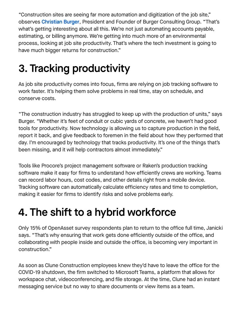 7 Top Trends for Construction Professionals