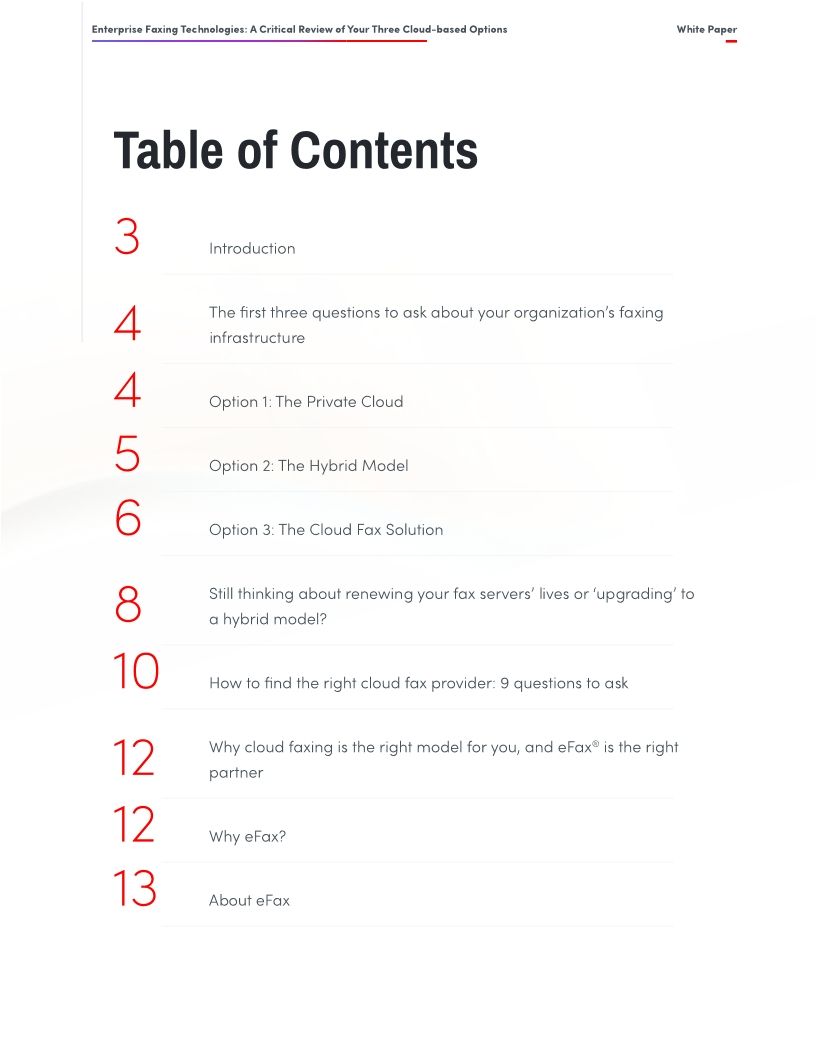 Enterprise Faxing Technologies: A Critical Review of Your Three Cloud-Based Options | White Paper