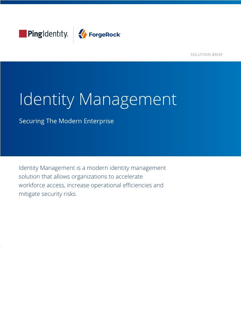 Identity Management for Workforce