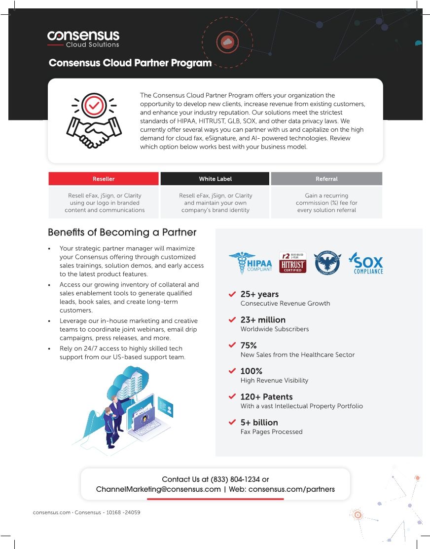 Consensus Cloud Solutions: Partner Program Overview