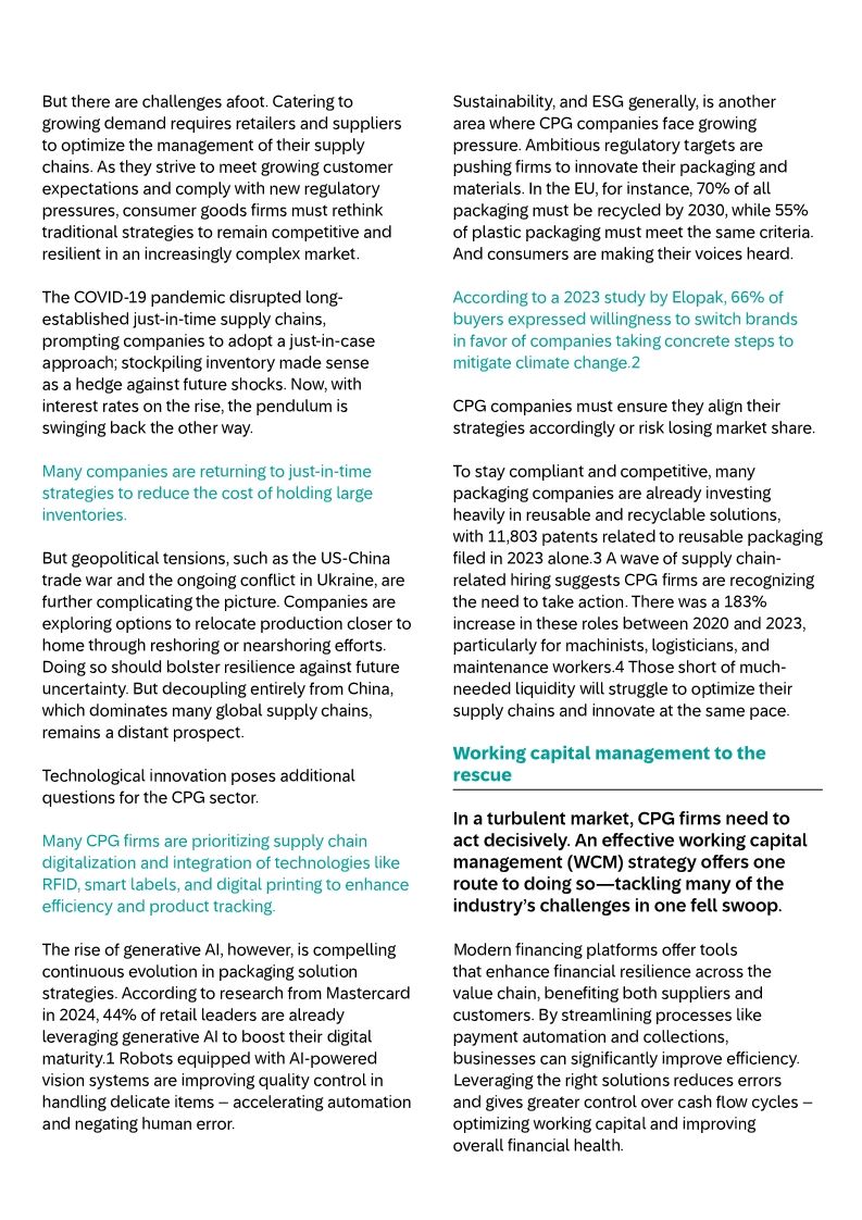 Consumer Packaged Goods Article