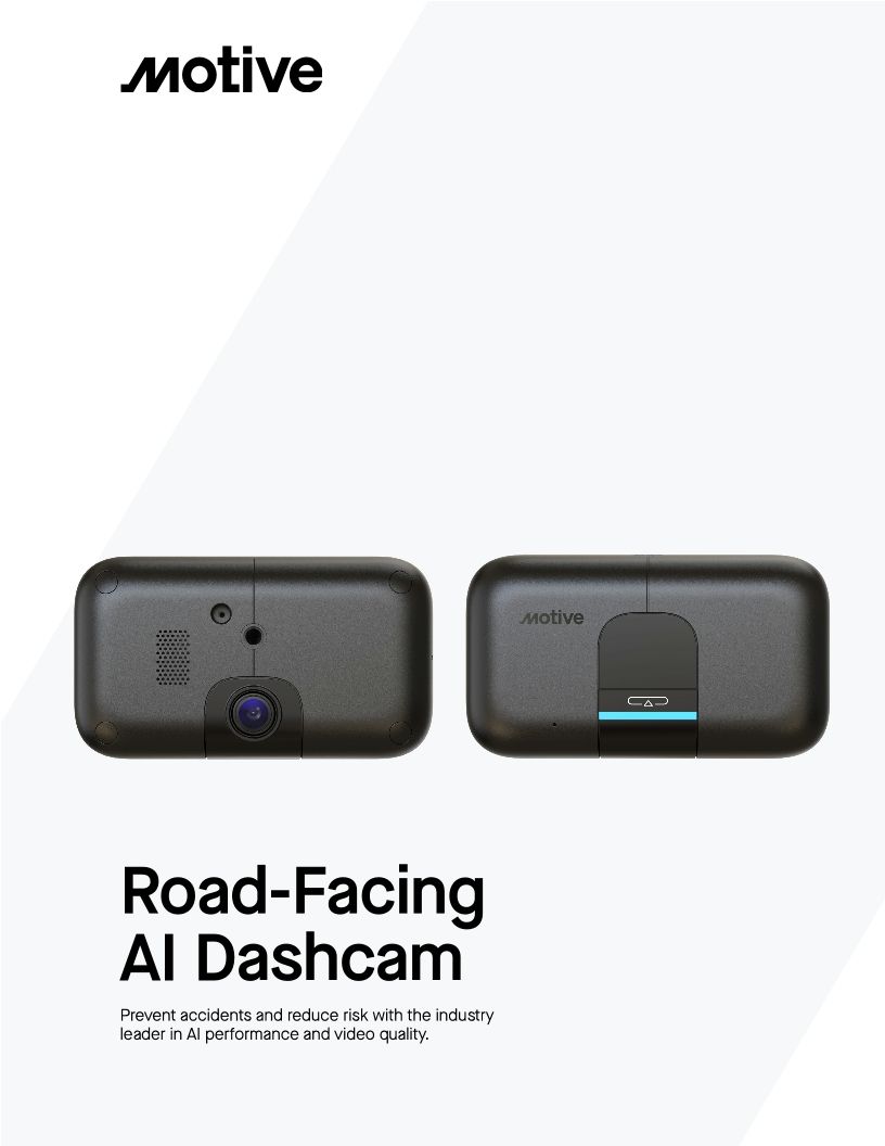 Spec Sheet Road-Facing AI Dashcam