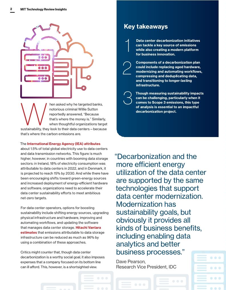 MIT Technology Review Sustainability Starts with The Data Center