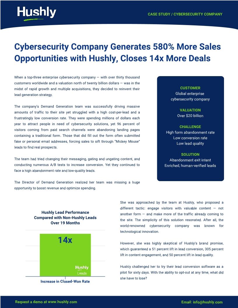 Case Study: Top 3 Global Cybersecurity Company