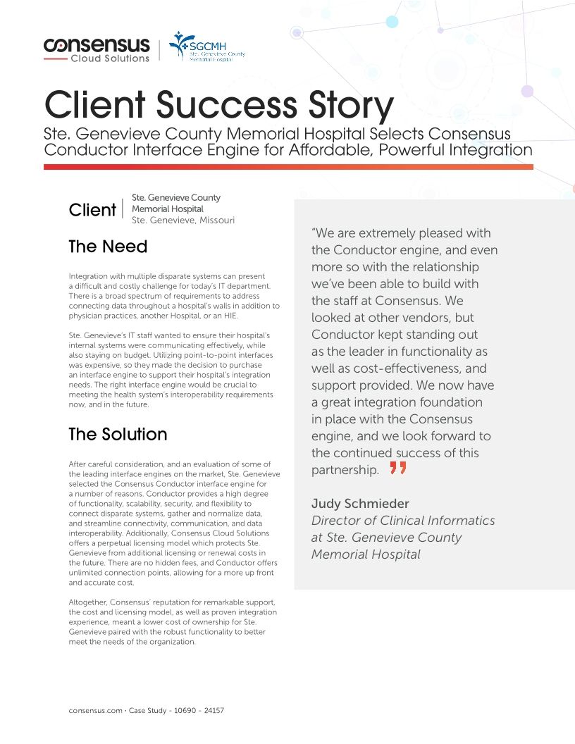 Customer Success Story: Ste. Genevieve County Memorial Hospital