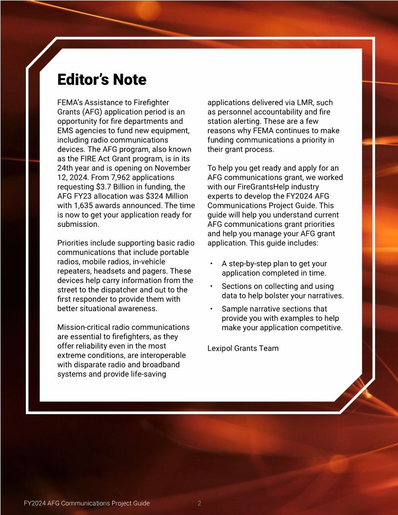 FY24 AFG Grants Guide