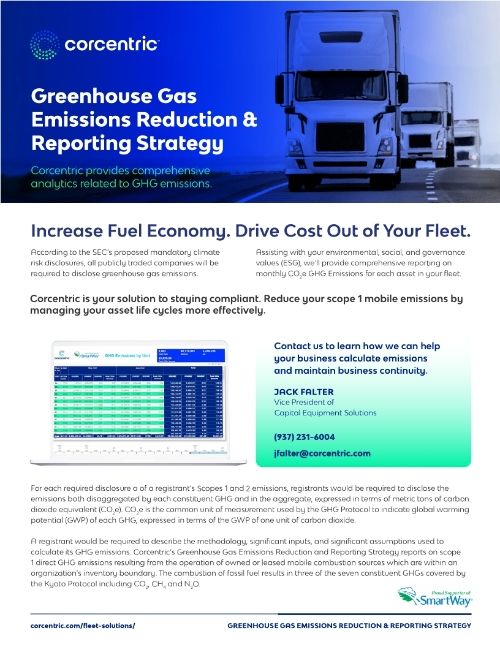 Greenhouse Gas Emissions Reduction & Reporting Strategy