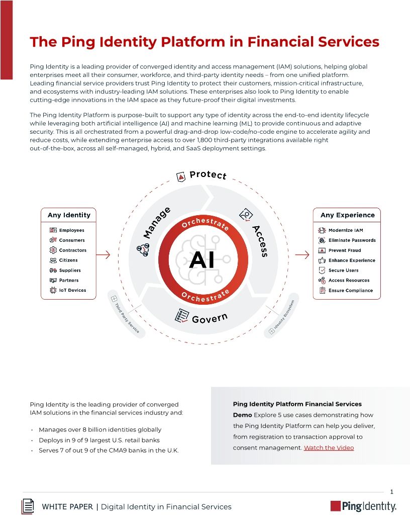 Unlock the Power of Seamless, Secure, and Scalable Digital Identity in Financial Services