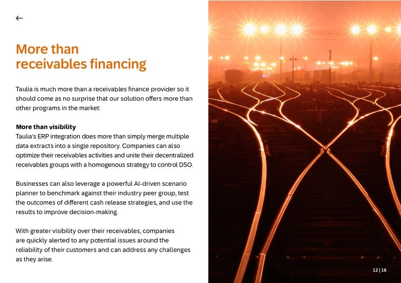 Instant release. Free up cash fron your accounts receivable.