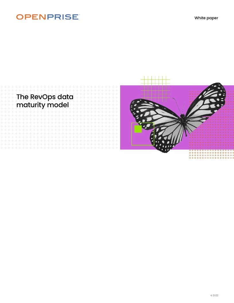 The RevOps data maturity model