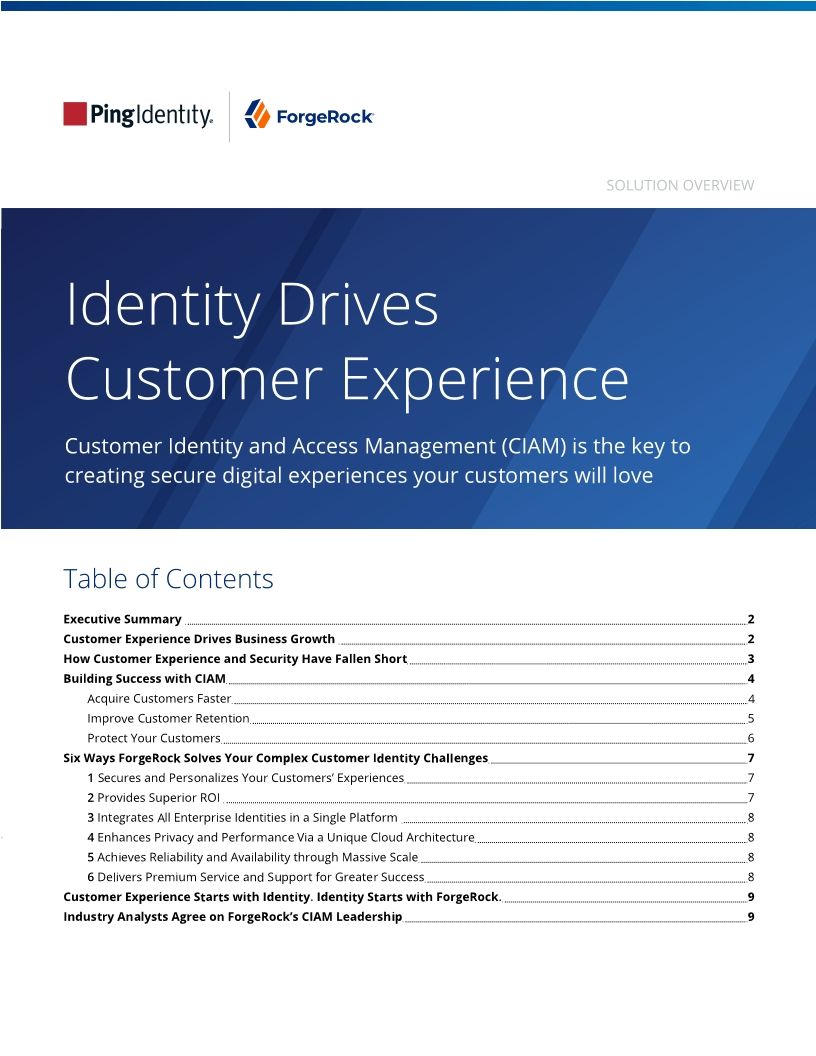 Identity Drives Customer Experience