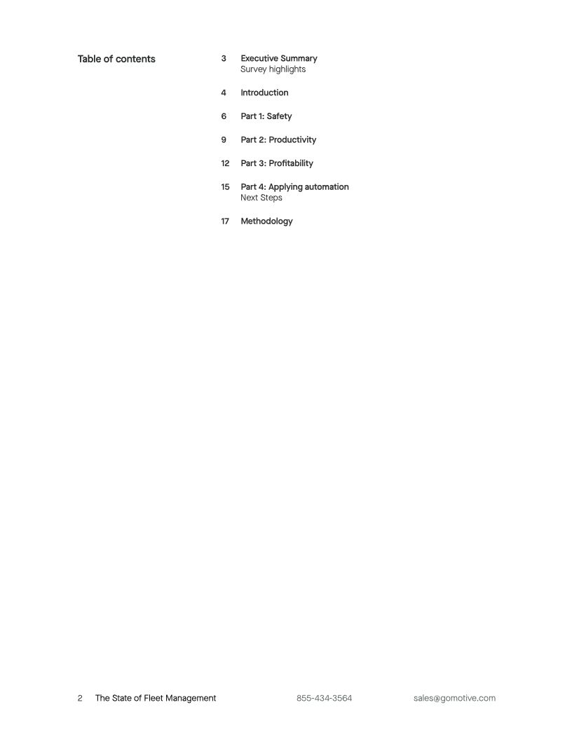 State of Fleet Management Report