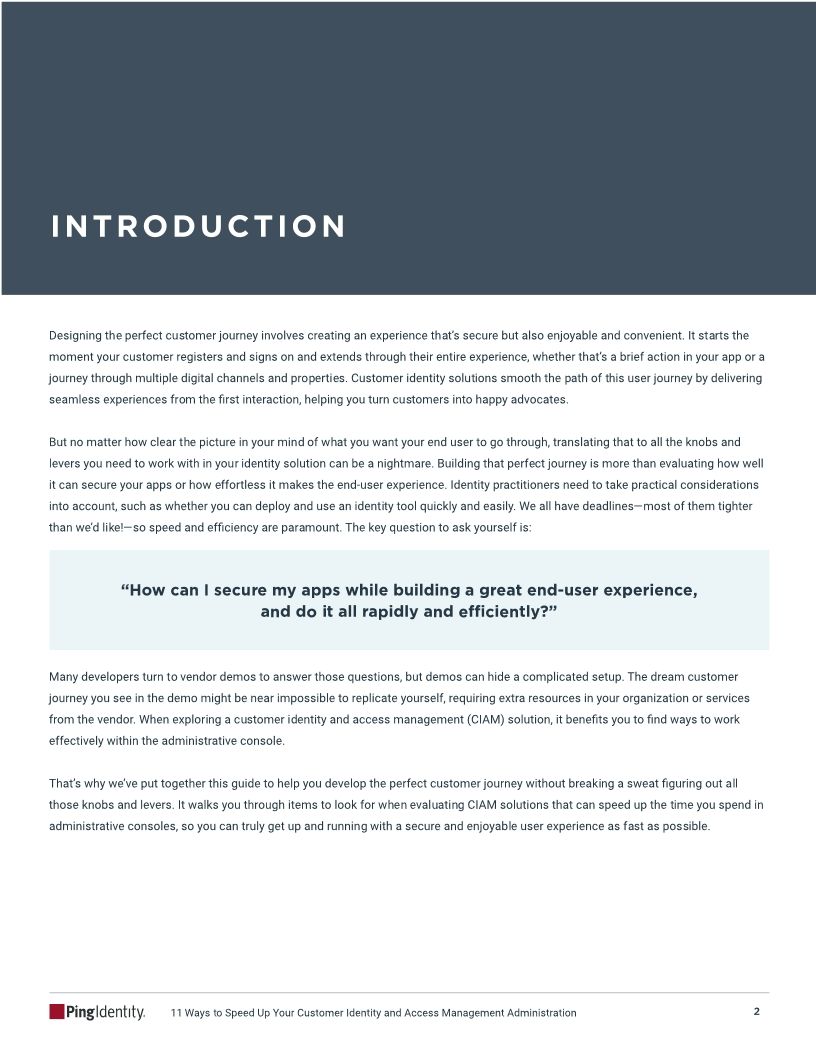 11 Ways to Speed Up Your Customer Identity and Access Management Administration