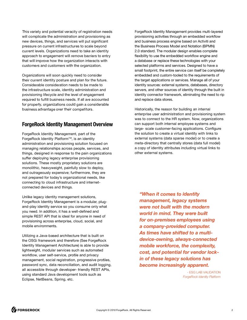 Identity Management Product Overview