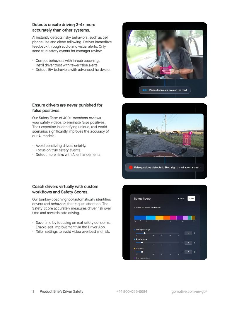 UK: Product Brief Driver Safety