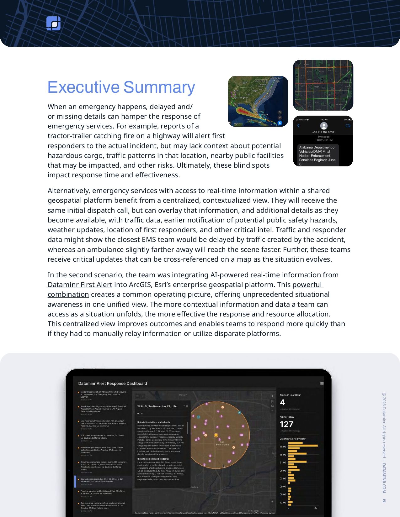 The Dataminr-Esri Common Operating Picture Checklist for Public Sector