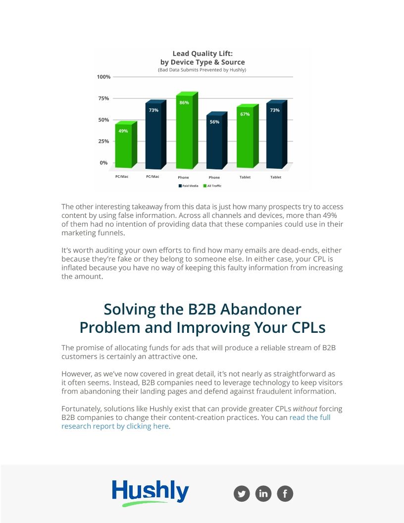 Keeping Abandoners From Leaving Your B2B Landing Page