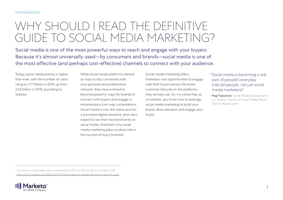 The Definitive Guide to Social Media Marketing Marketo1