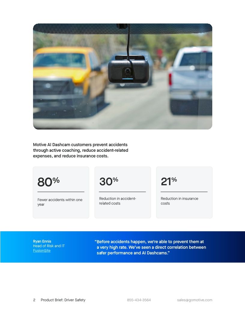 Product Brief Driver Safety
