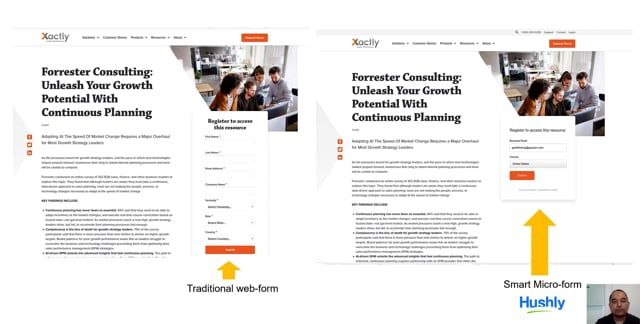 Hushly Smart MicroForm - Product Tour