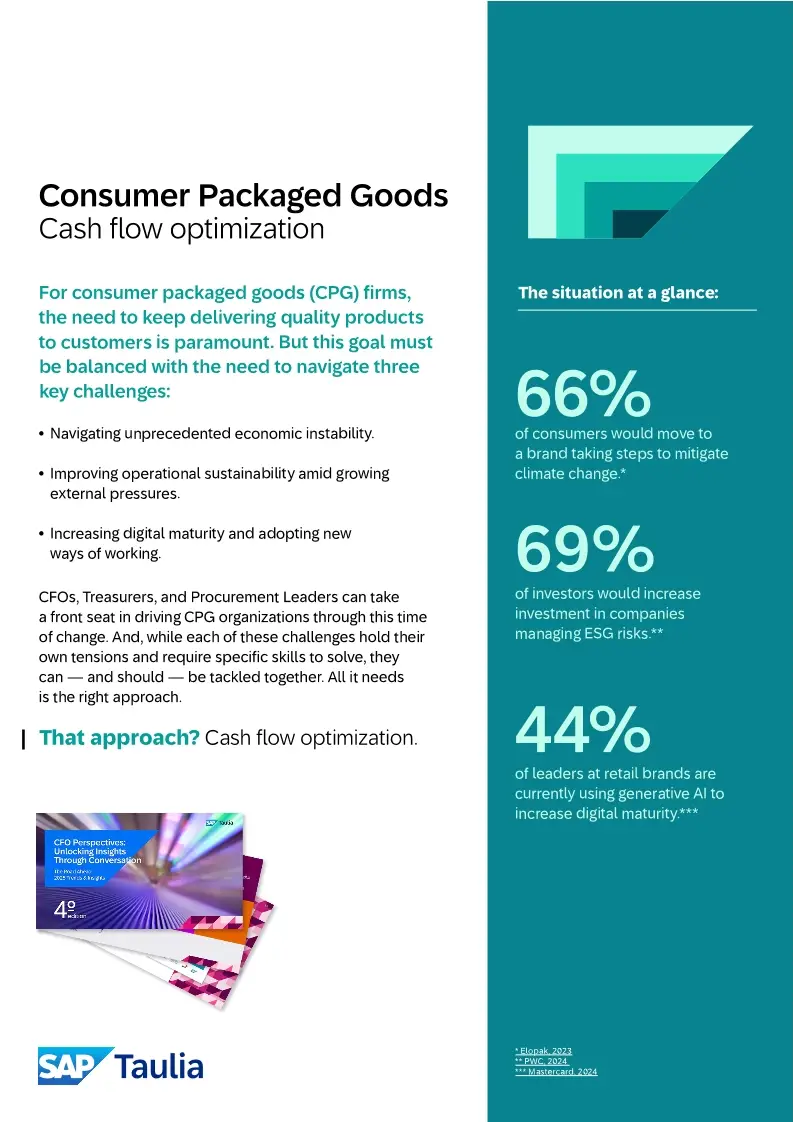 Taulia in the Consumer Goods sector datasheet