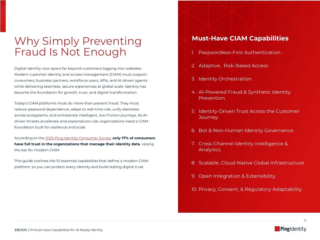 10 Must-Have CIAM Capabilities