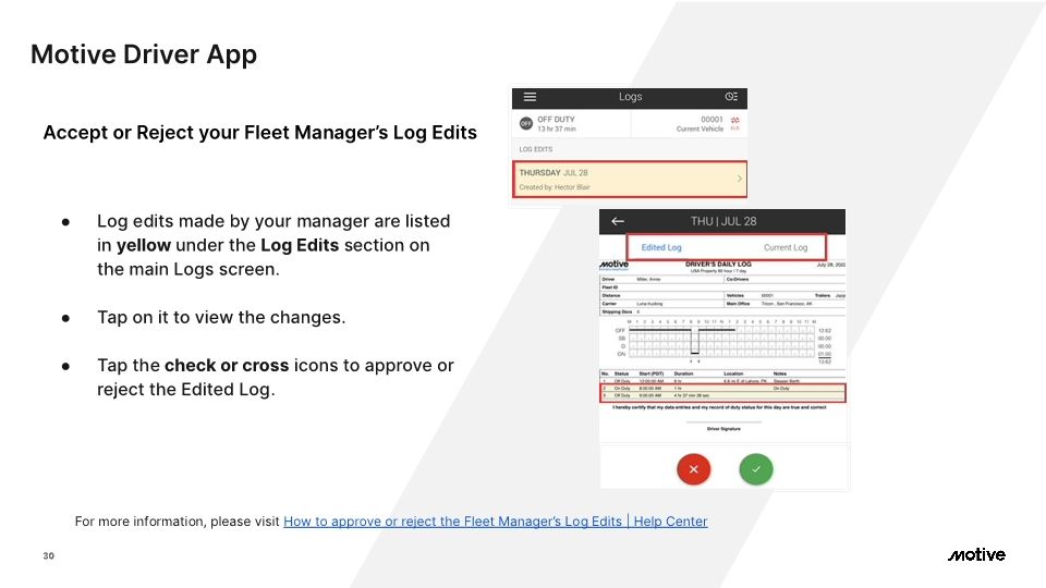 Motive Driver App - Cx Onboarding