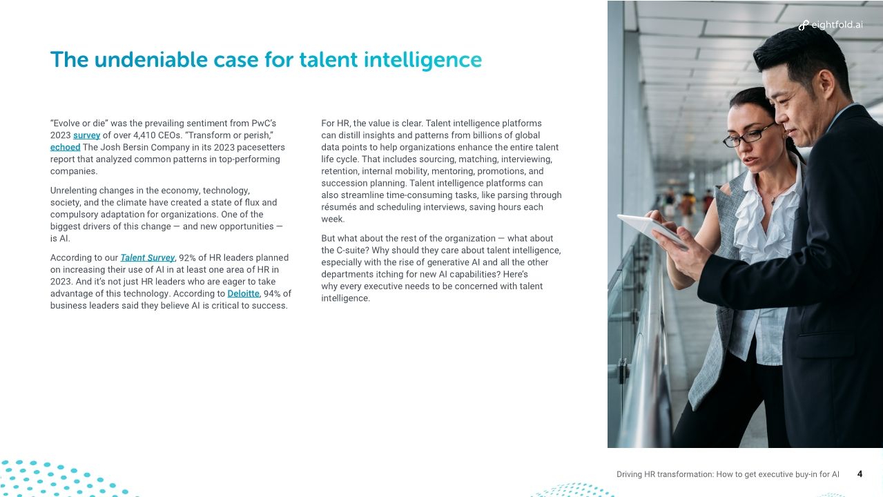 Driving HR transformation: How to get executive buy-in for AI