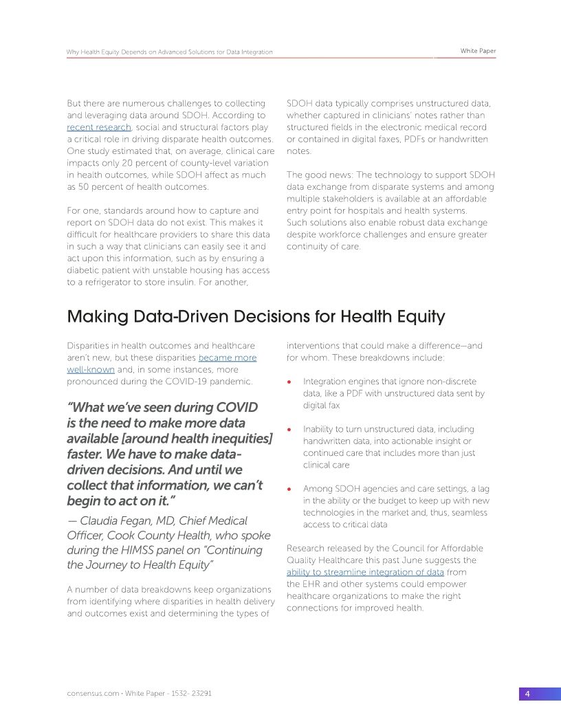 Why Health Equity Depends on Advanced Solutions for Data Integration